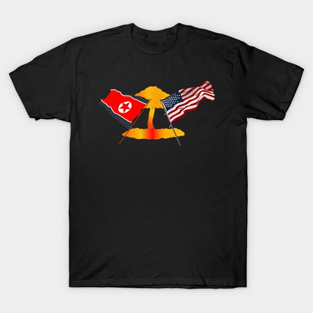 US Vs North Korea T-Shirt by twix123844